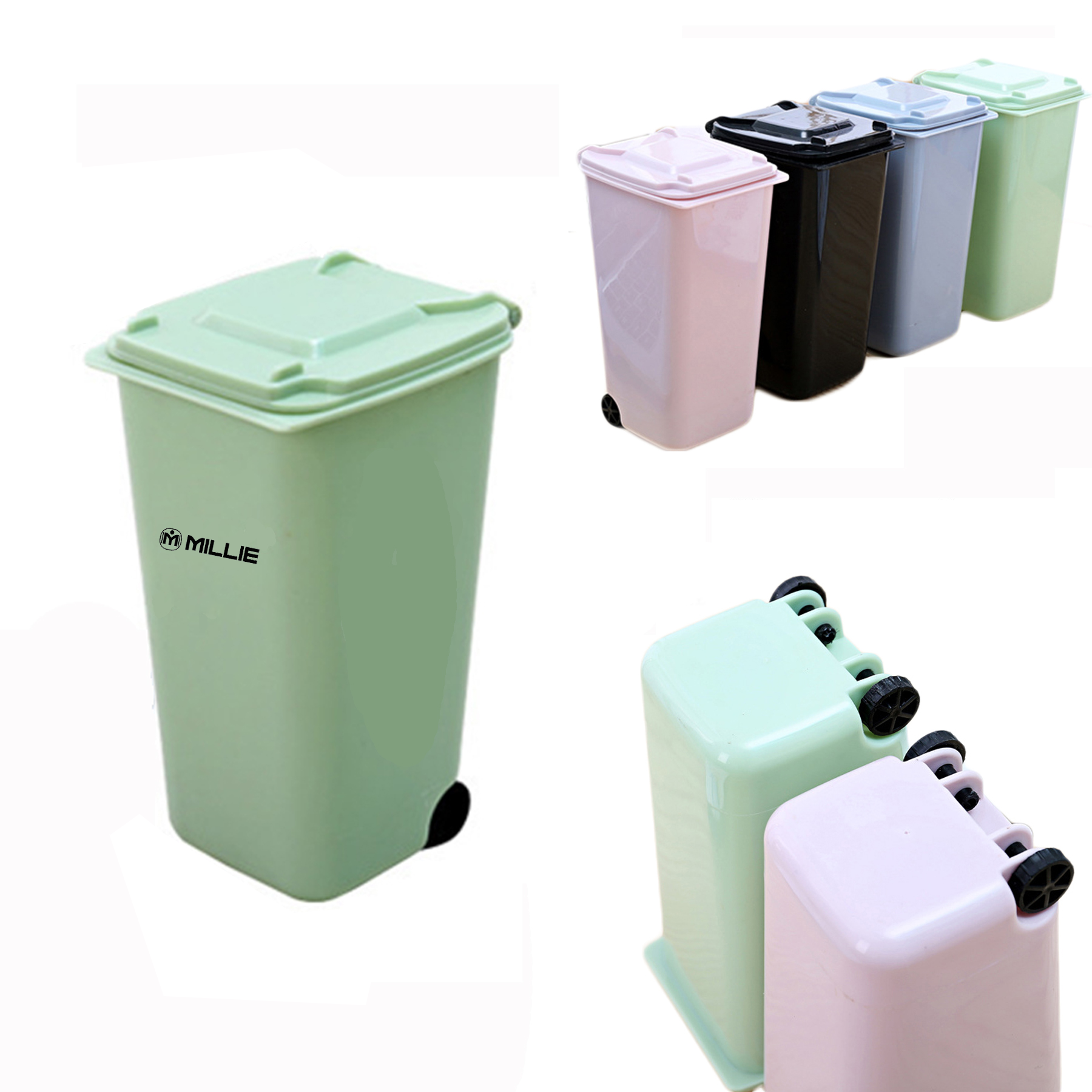 Desktop Trash Can Pen Holder