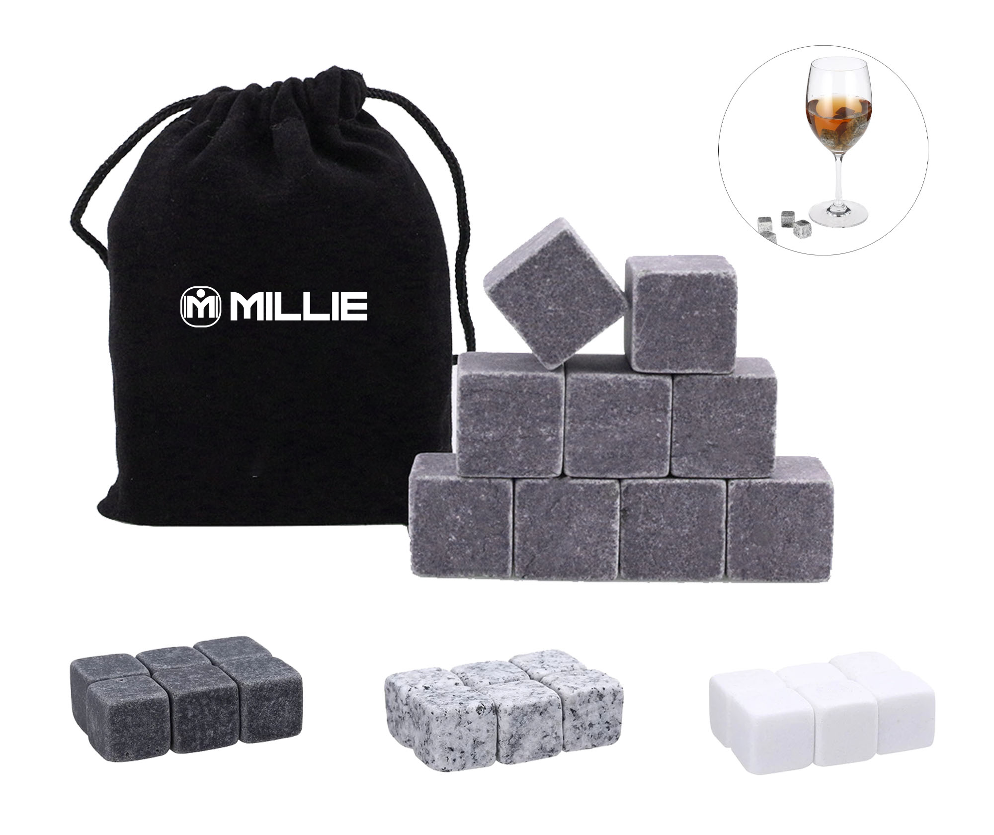 Whisky Beverage Chilling Stones