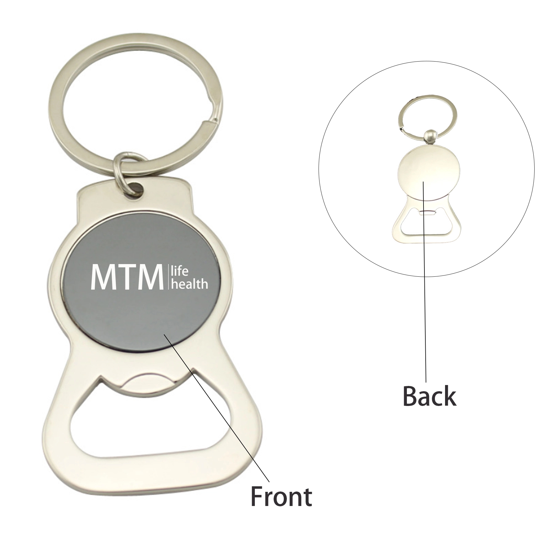 Metal Corkscrew Keychain