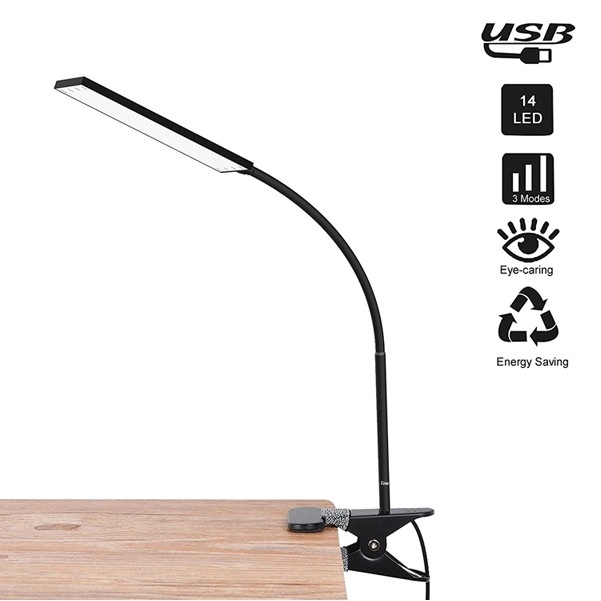Clip LED Reading Lamp  Color Temperatures and 14 Brightness