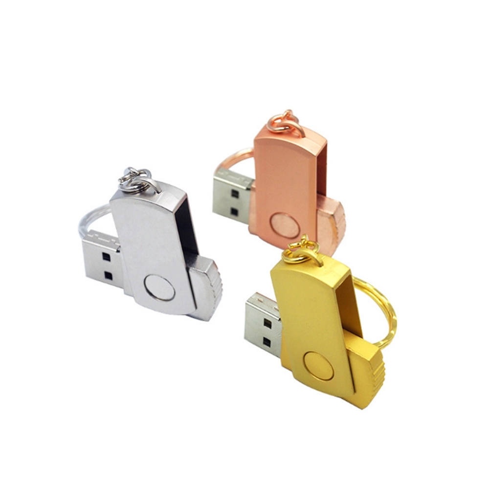 2 GB metal mini swivel usb drive