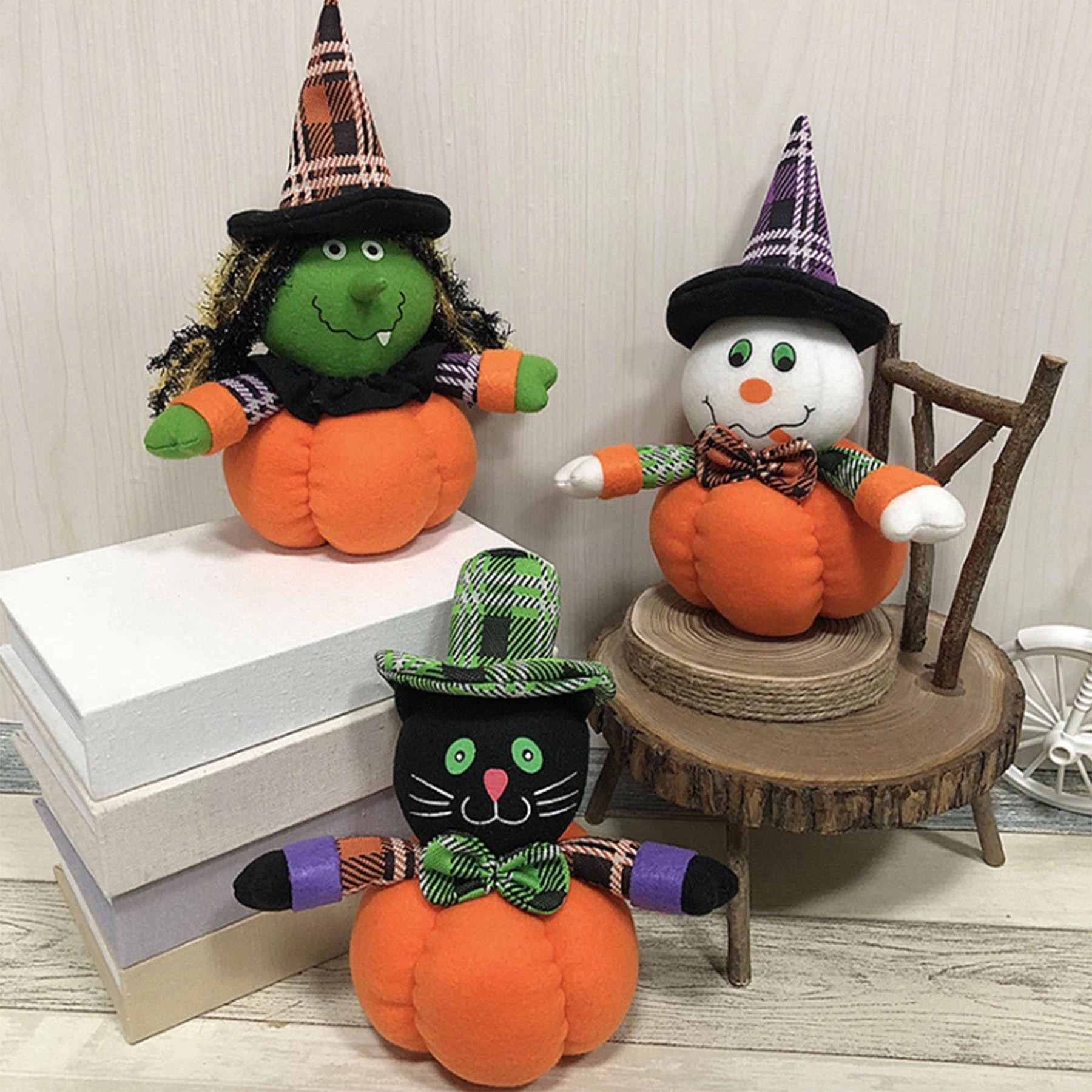Halloween Pumpkin Figurine Decoration Ornament