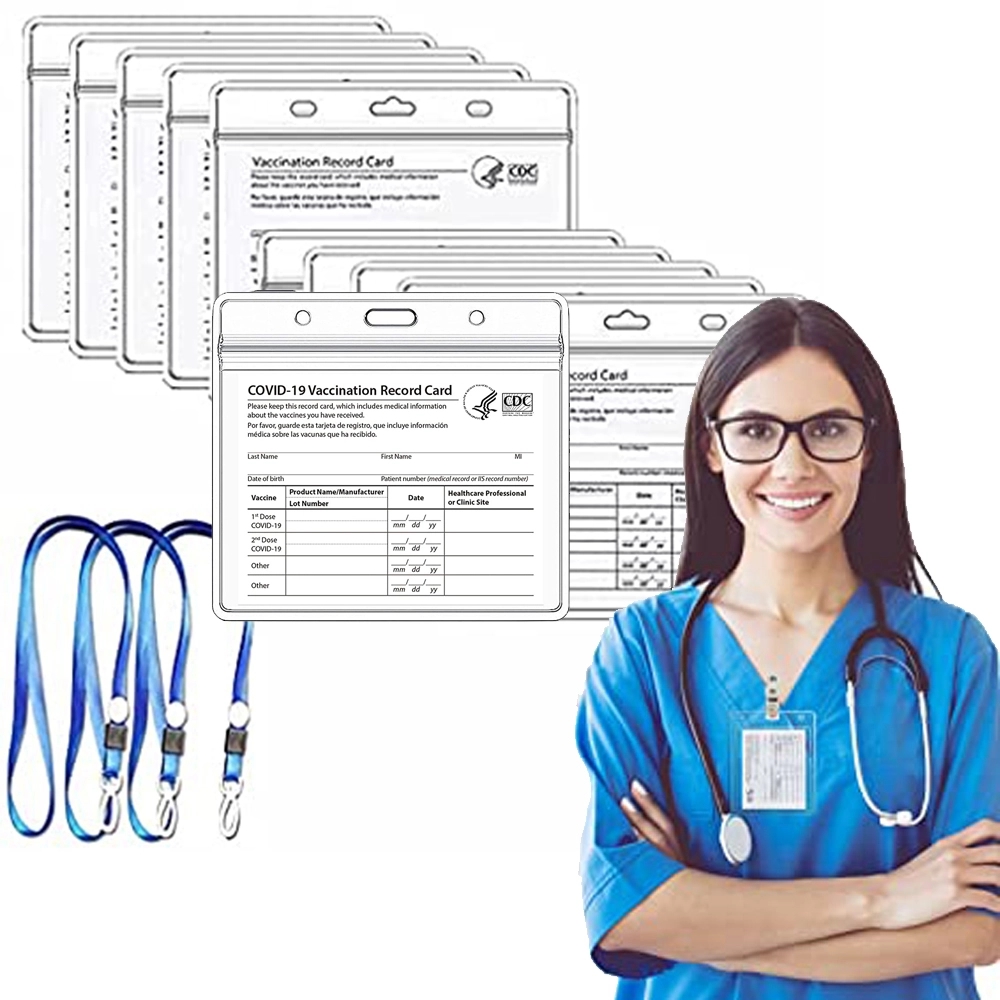 4" x3" PVC Vaccine Card Holder For CDC