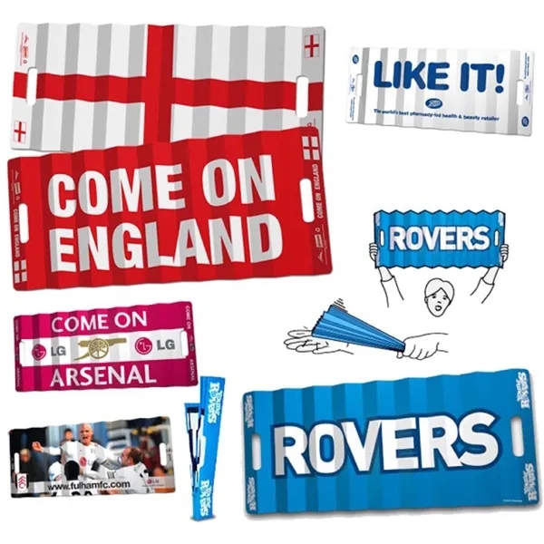 Clapping Custom Folding Handheld Banner - 18" x 12"