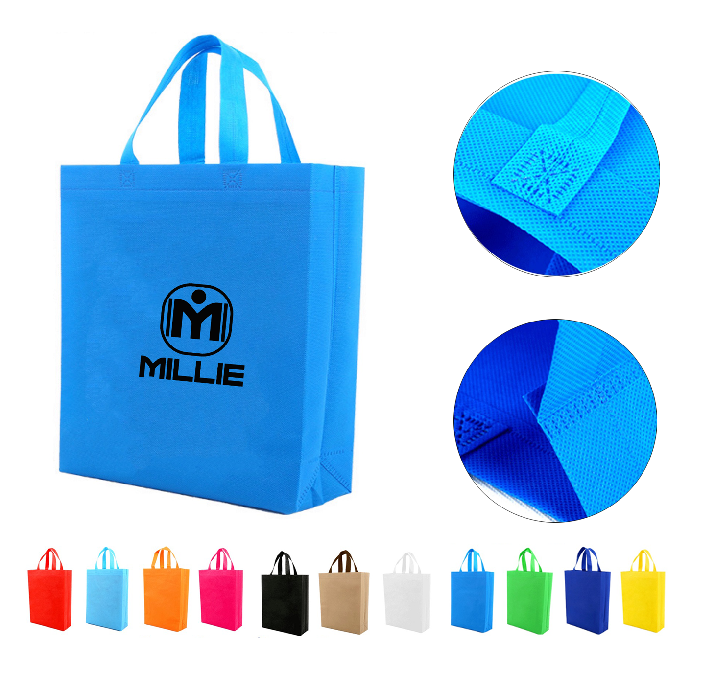 Lightweight Non-Woven Shopping Tote Bag