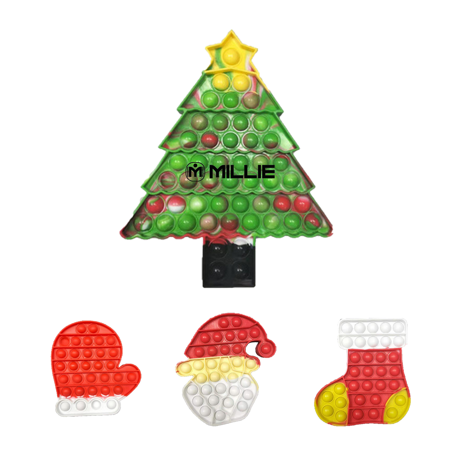 Christmas Push Pop Bubble Sensory Fidget Toy