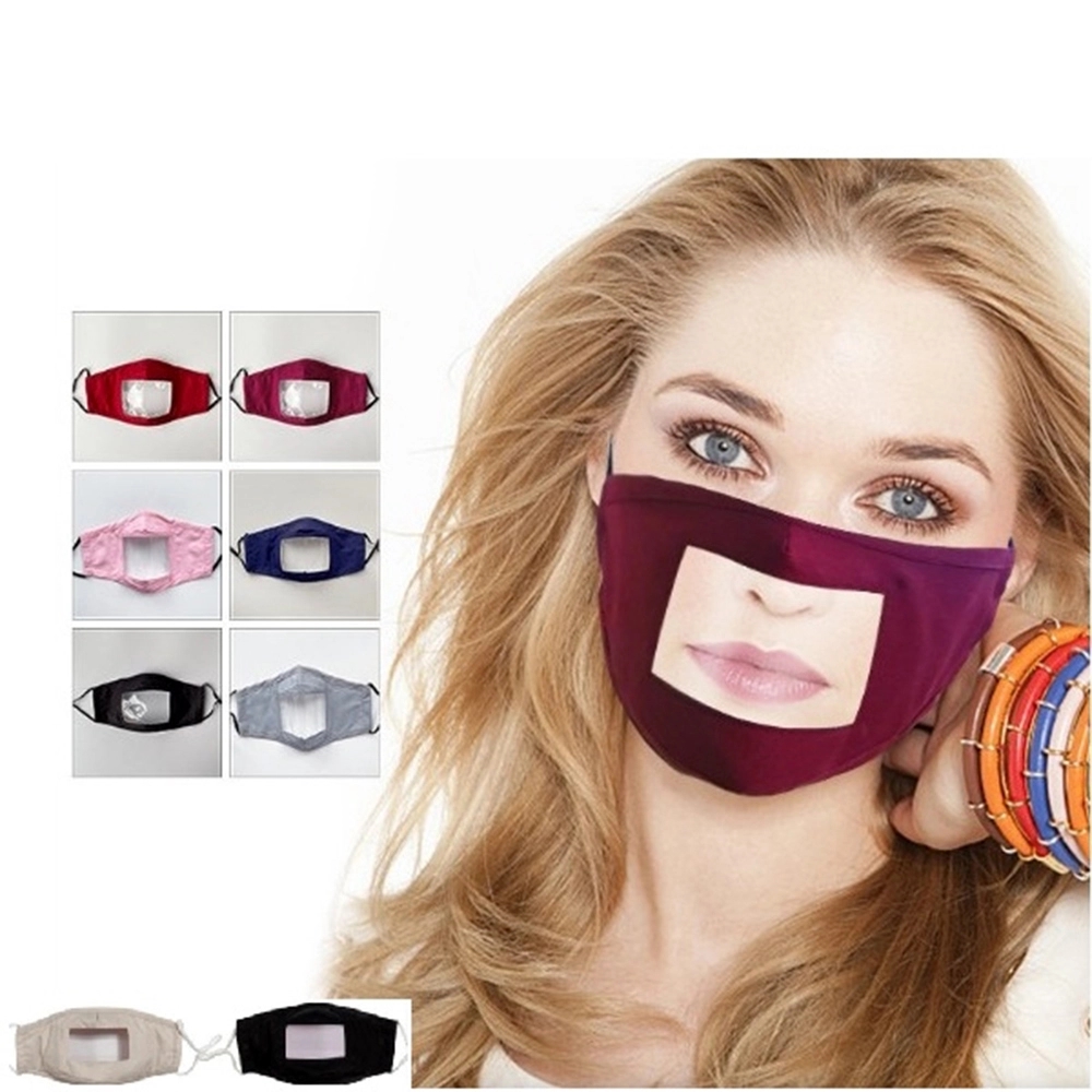 Custom Face Mask with Anti-fog Clear Window Panel