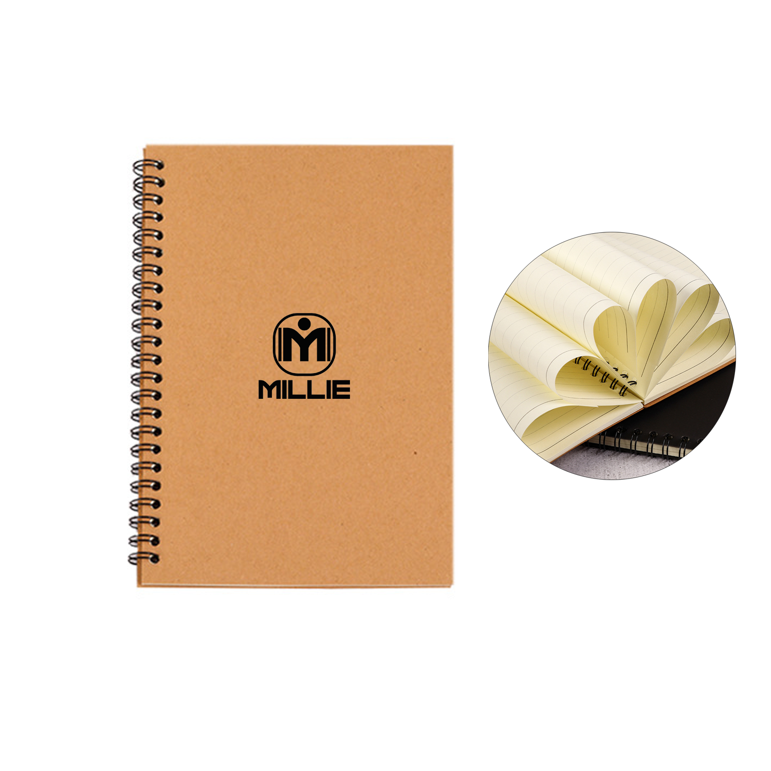 Kraft Cover Spiral Notebooks