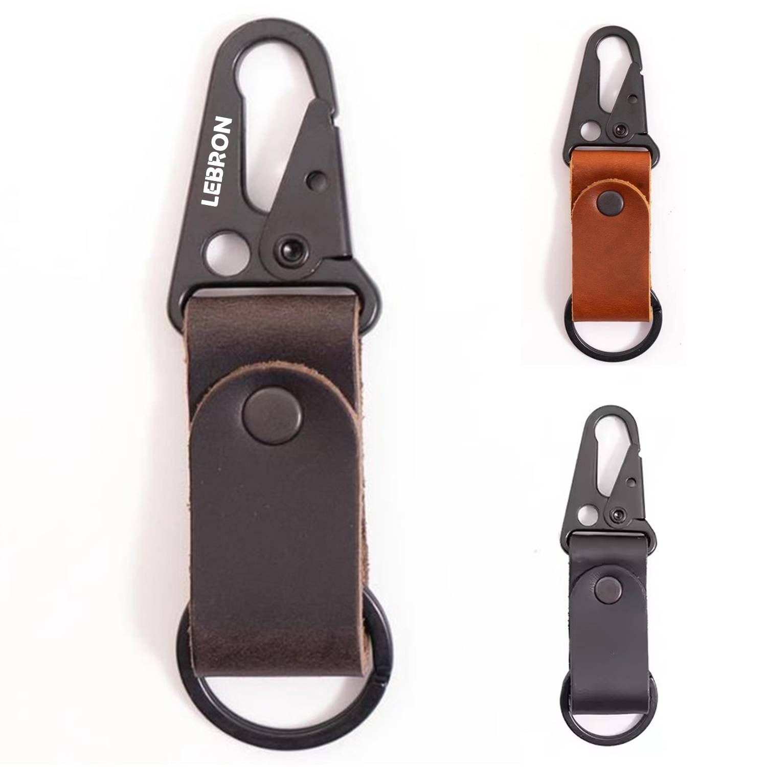 Leather Carabiner Keychain