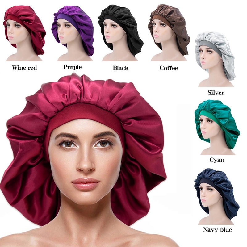 Double Side Bucket HatHeadscarf Sleeping Bonnet Hair Wrap