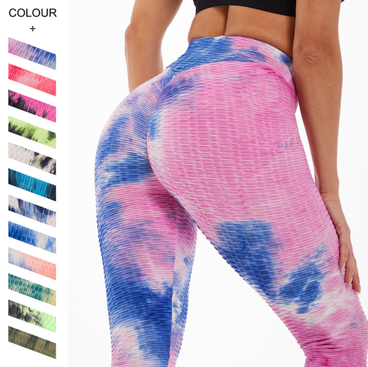 Women's tie-dye yoga pants - Image 12