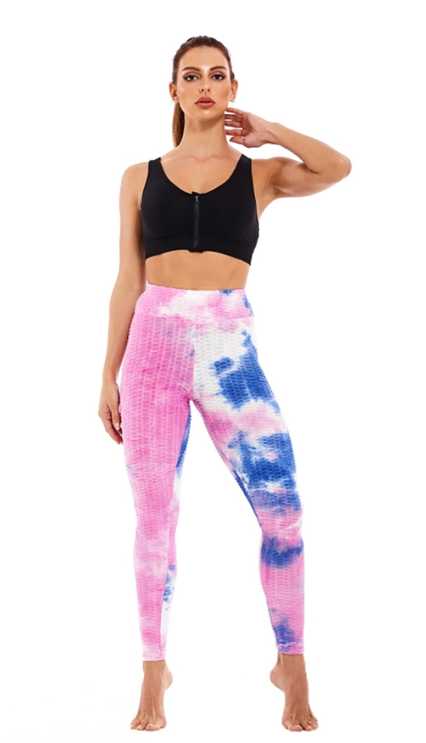 Women's tie-dye yoga pants - Image 14