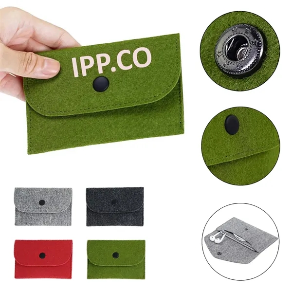 Fashion Woolen Felt Wallet