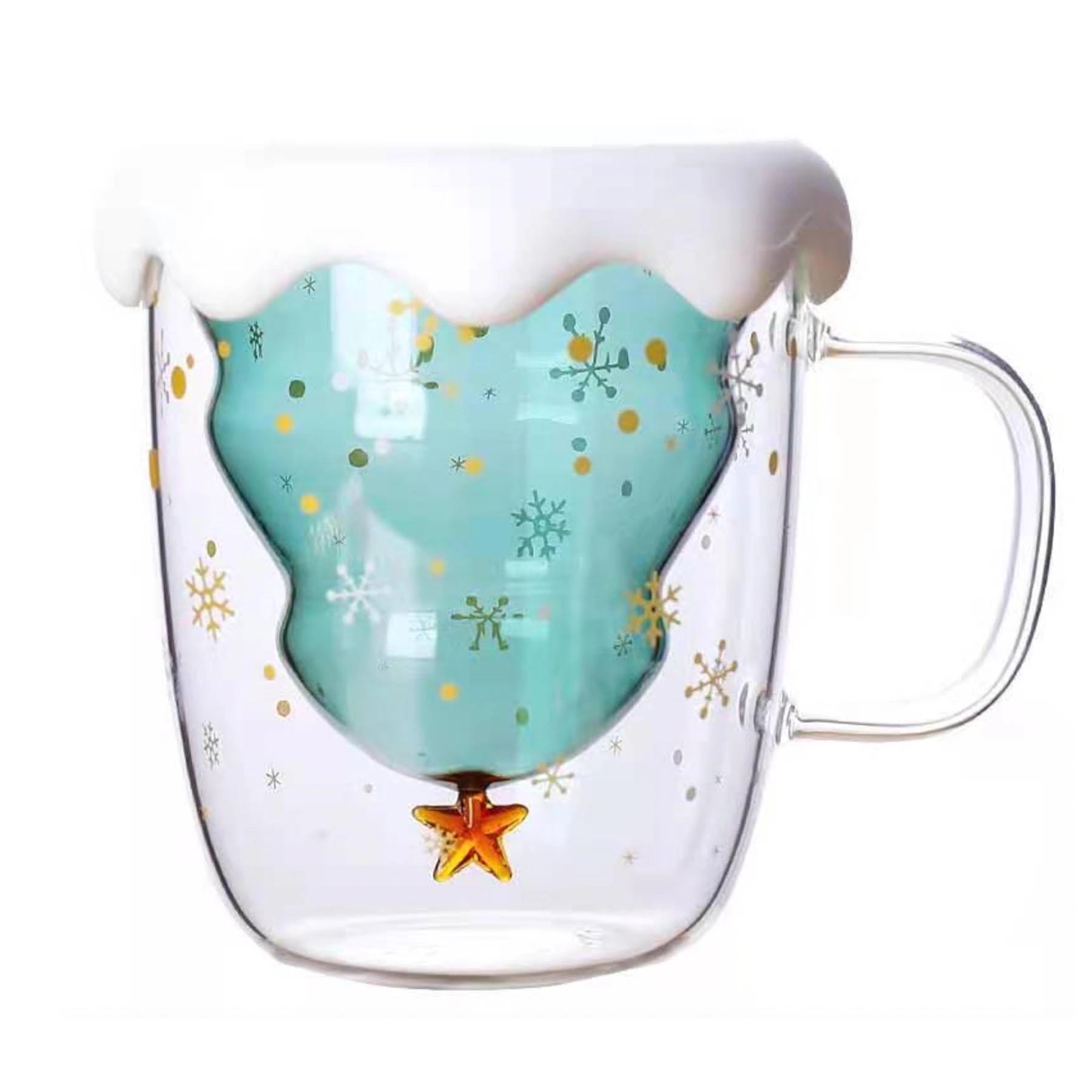 Christmas Coffee Cute Glass Mug