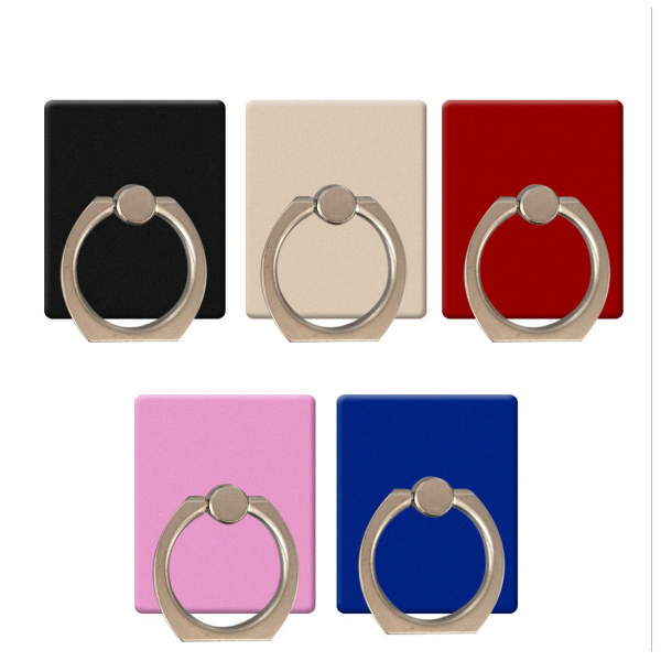 Square Alloy Mobile Phone Sticker Metal Finger Ring Stand Ho