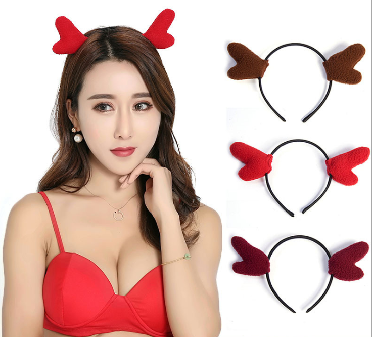 Christmas Plush Antlers Headband