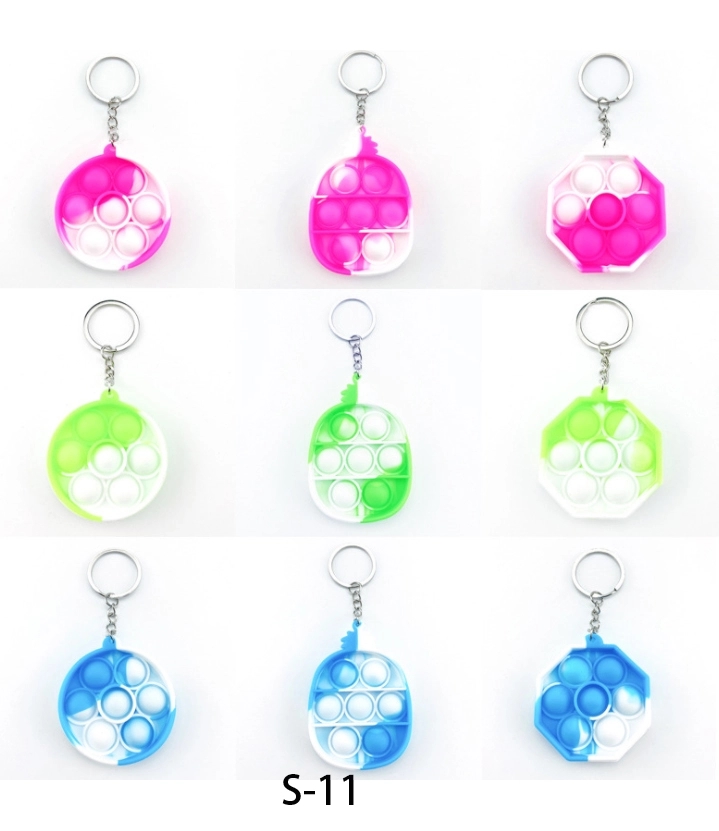 Stress Relief Fidget Silicone Flipping keychain