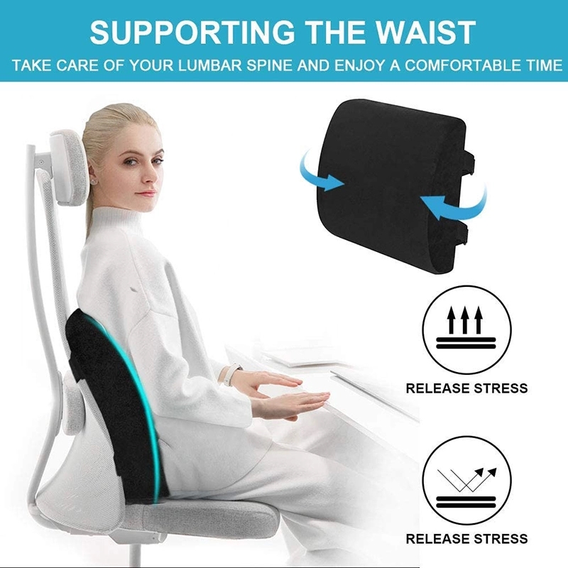 Ergonomic lumber support pad