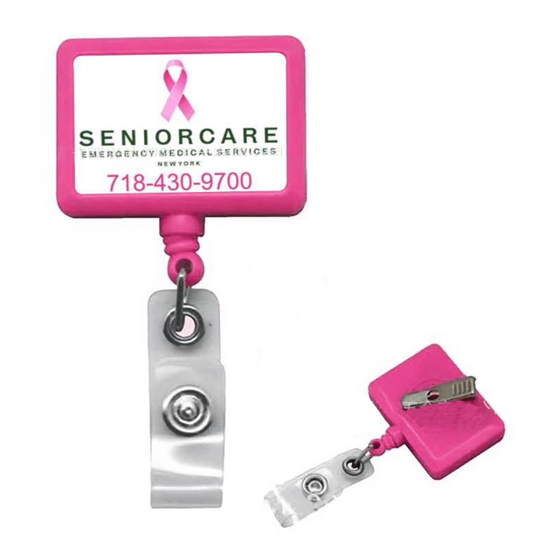 Rectangle Retractable Badge Reel Holder