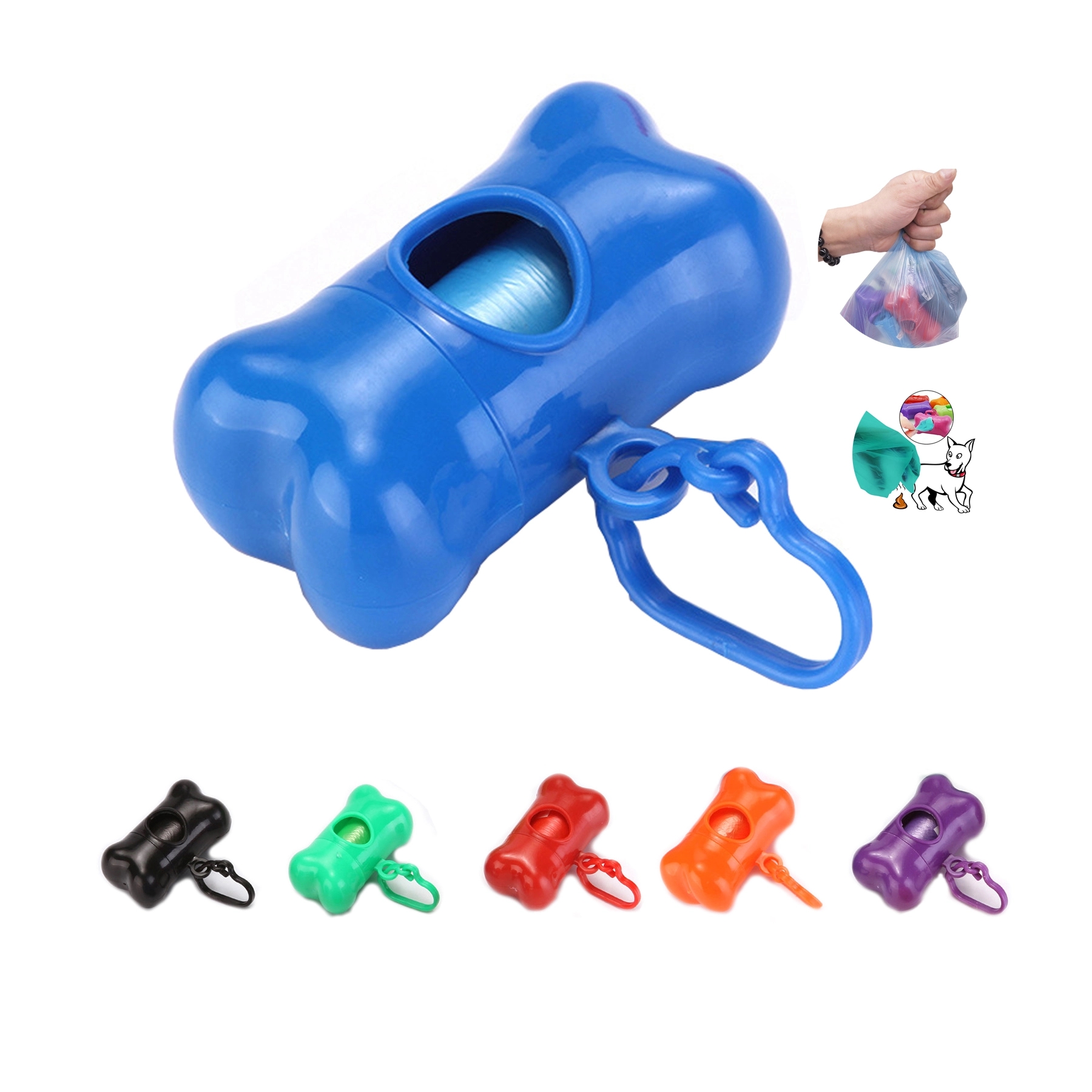 Plastic Bone Shaped Pet Dispenser