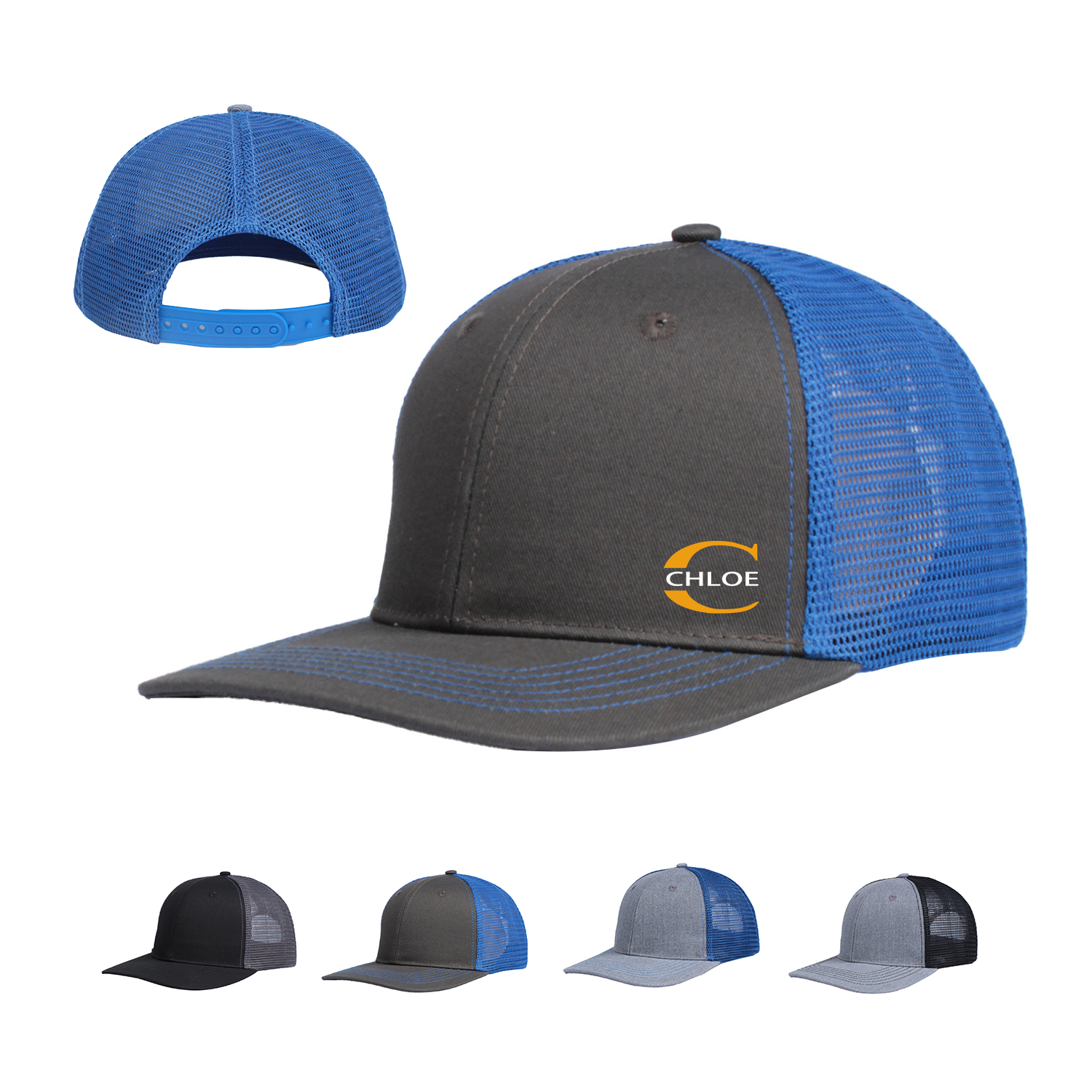 6 Panel Mesh Snapback Cap