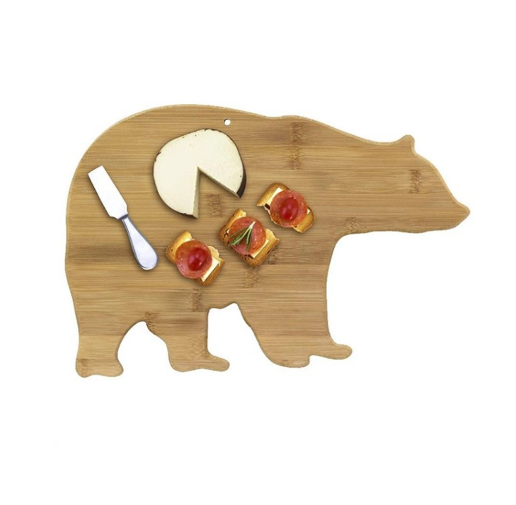 Bear Animal Shaped Bamboo Cutting Board