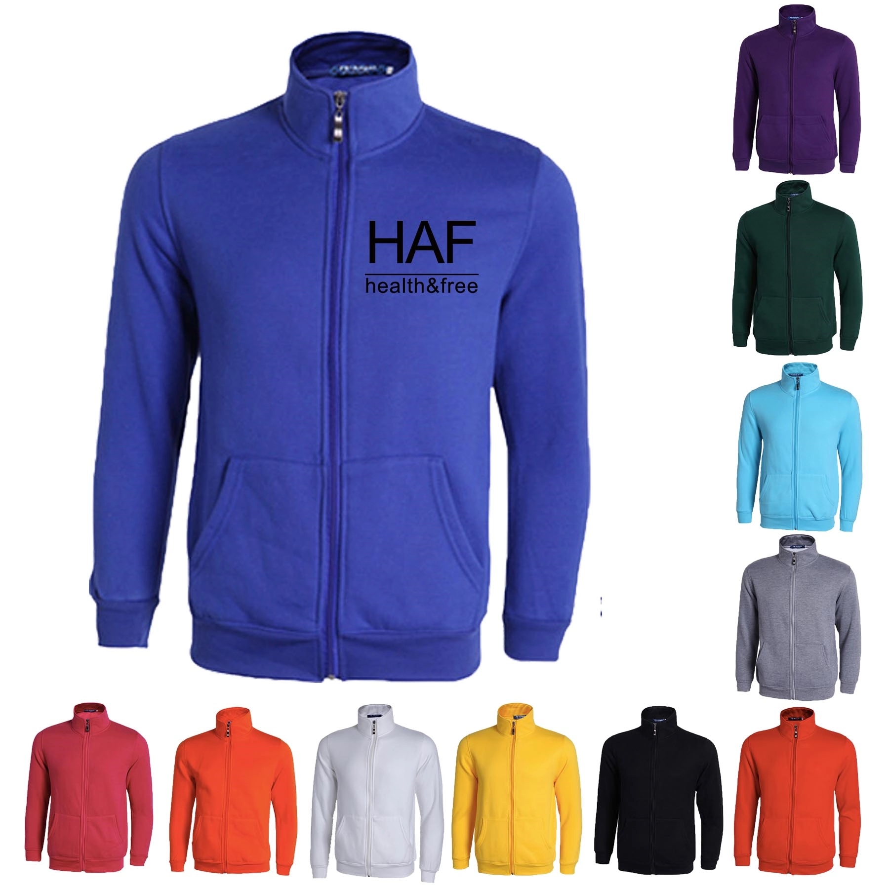 Long-sleeved Fleece Zipper Sweatershirts