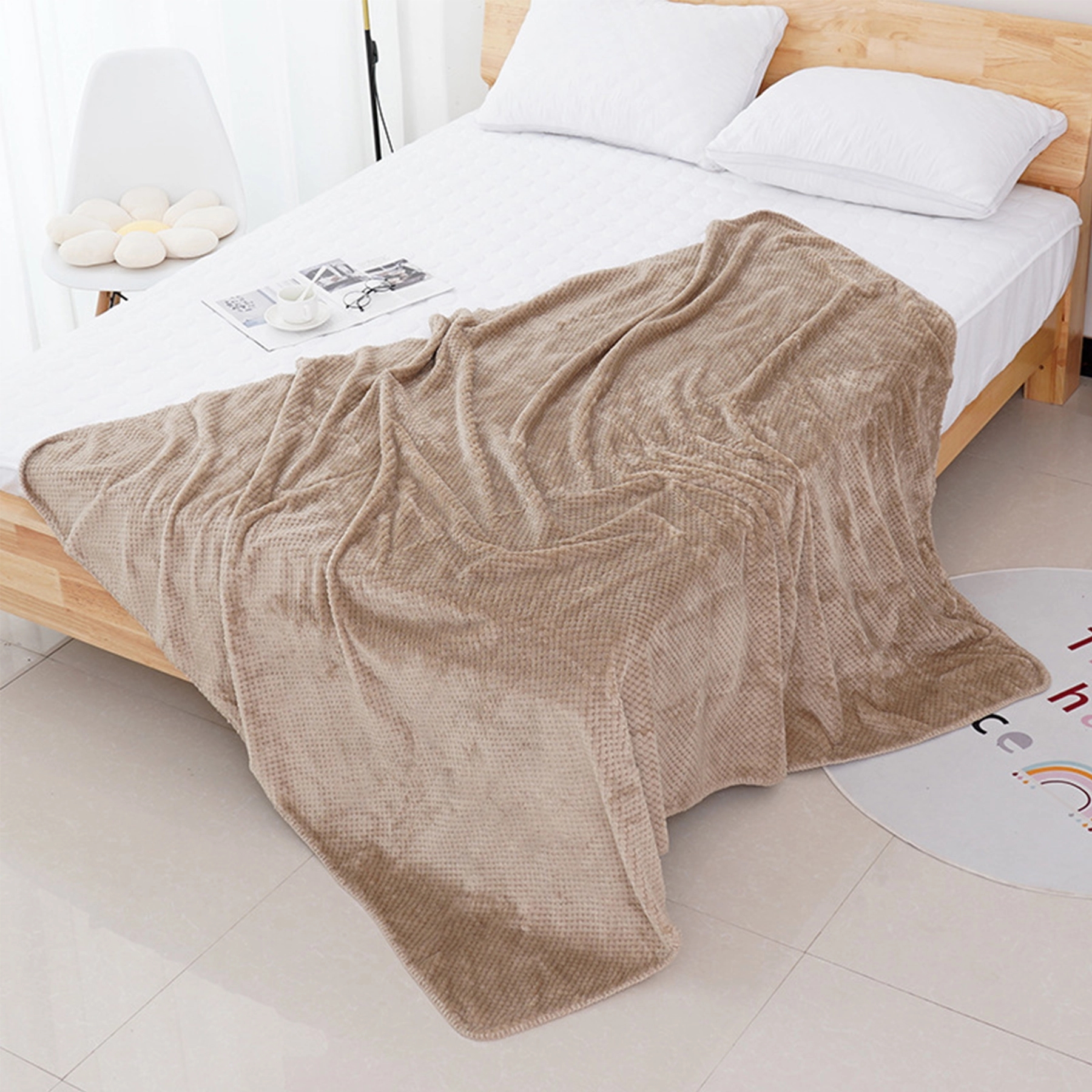 Blanket for Sofa Couch Soft Flannel Fleece - Image 3