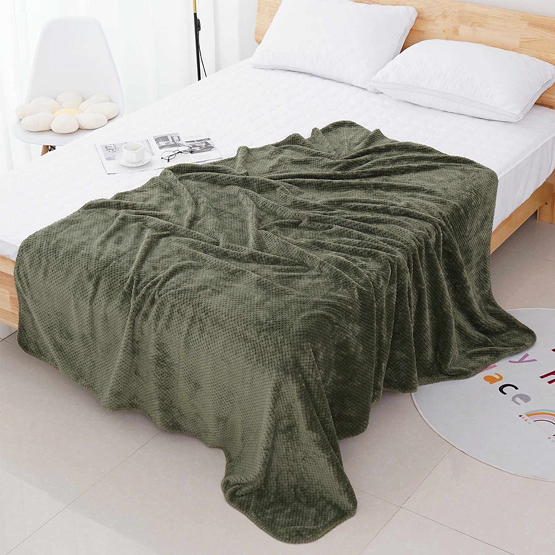 Blanket for Sofa Couch Soft Flannel Fleece - Image 4