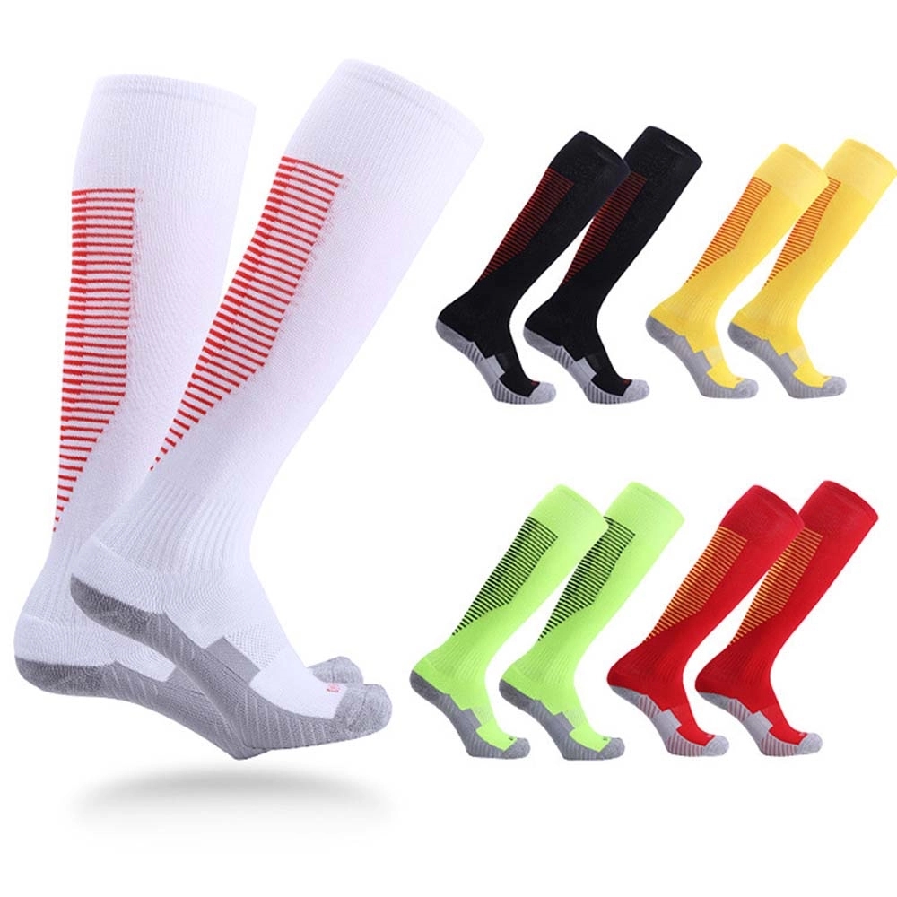 Stripe Knee High Athletic Crew Socks