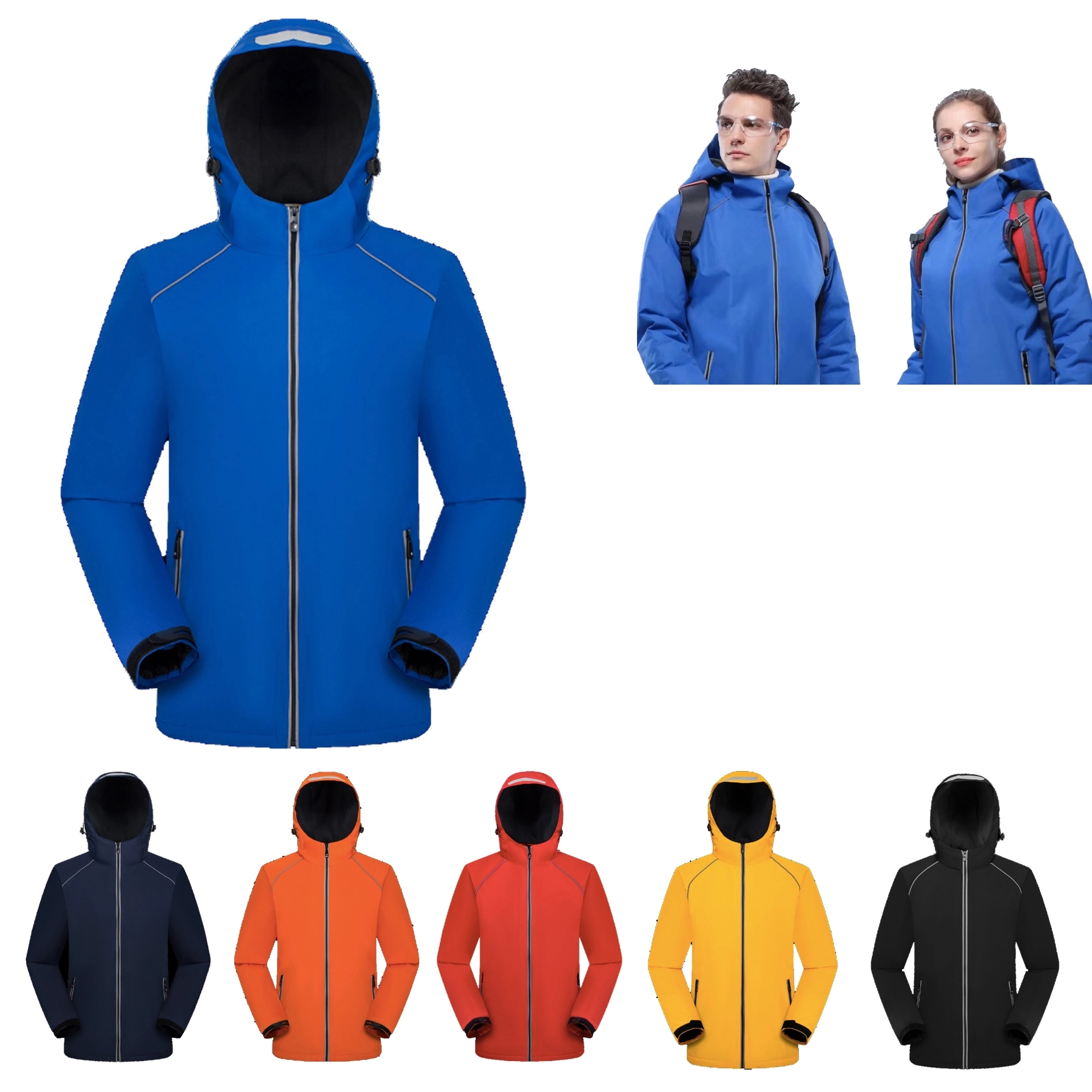 Warm Hooded Ski Jacket