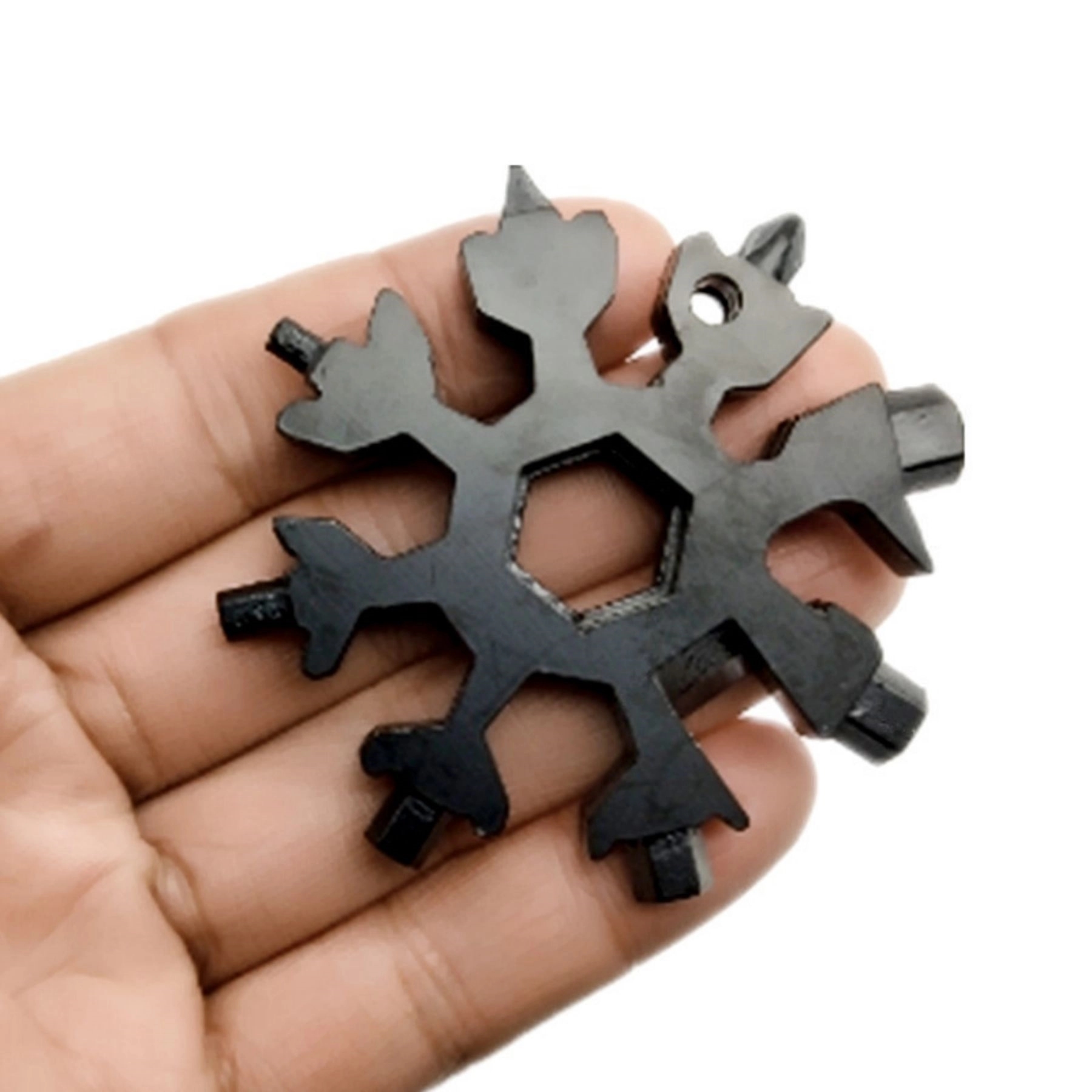 Saker 18-in-1 Snowflake Multi Tool Christmas Gift Keychain - Image 4