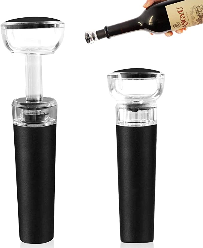 Reusable Vacuum Wine Stopper with Built-in  Pump Leakproof