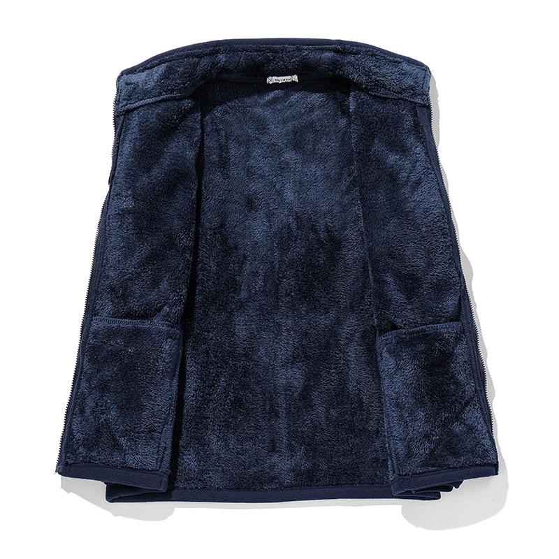 Men's Sherpa Lined Jacket Polar Fleece Full-zip Parka Coat - Image 3