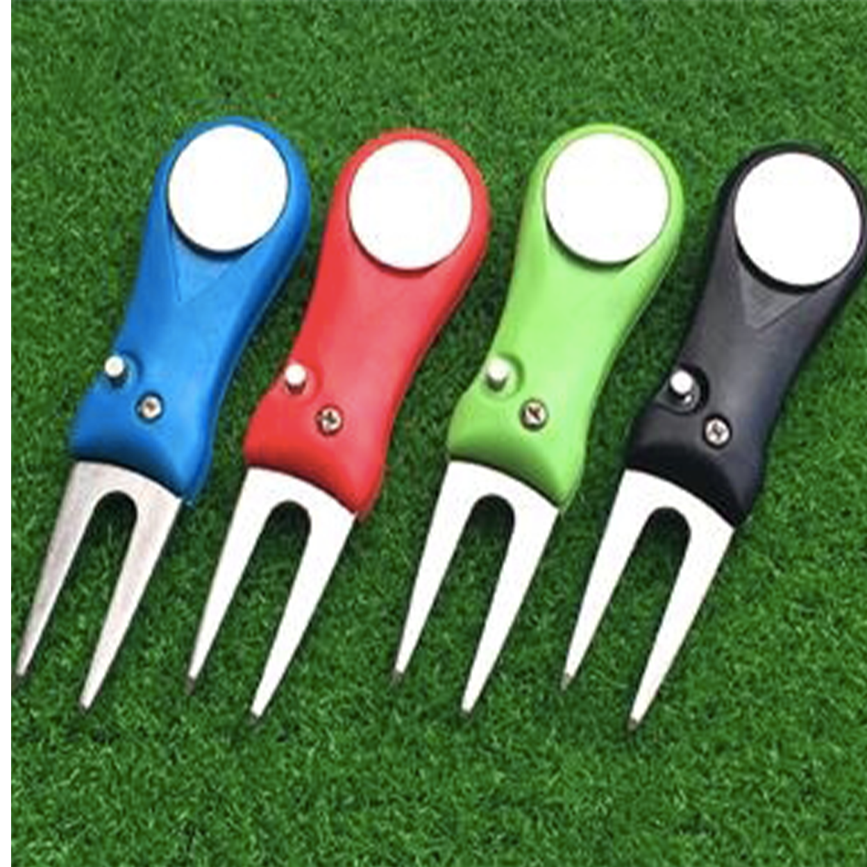 Foldable Repair Tool Magnetic Ball Marker Golf Pitch