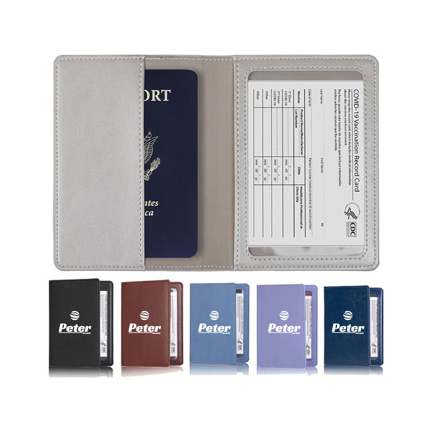 Passport and Vaccine Card Holder