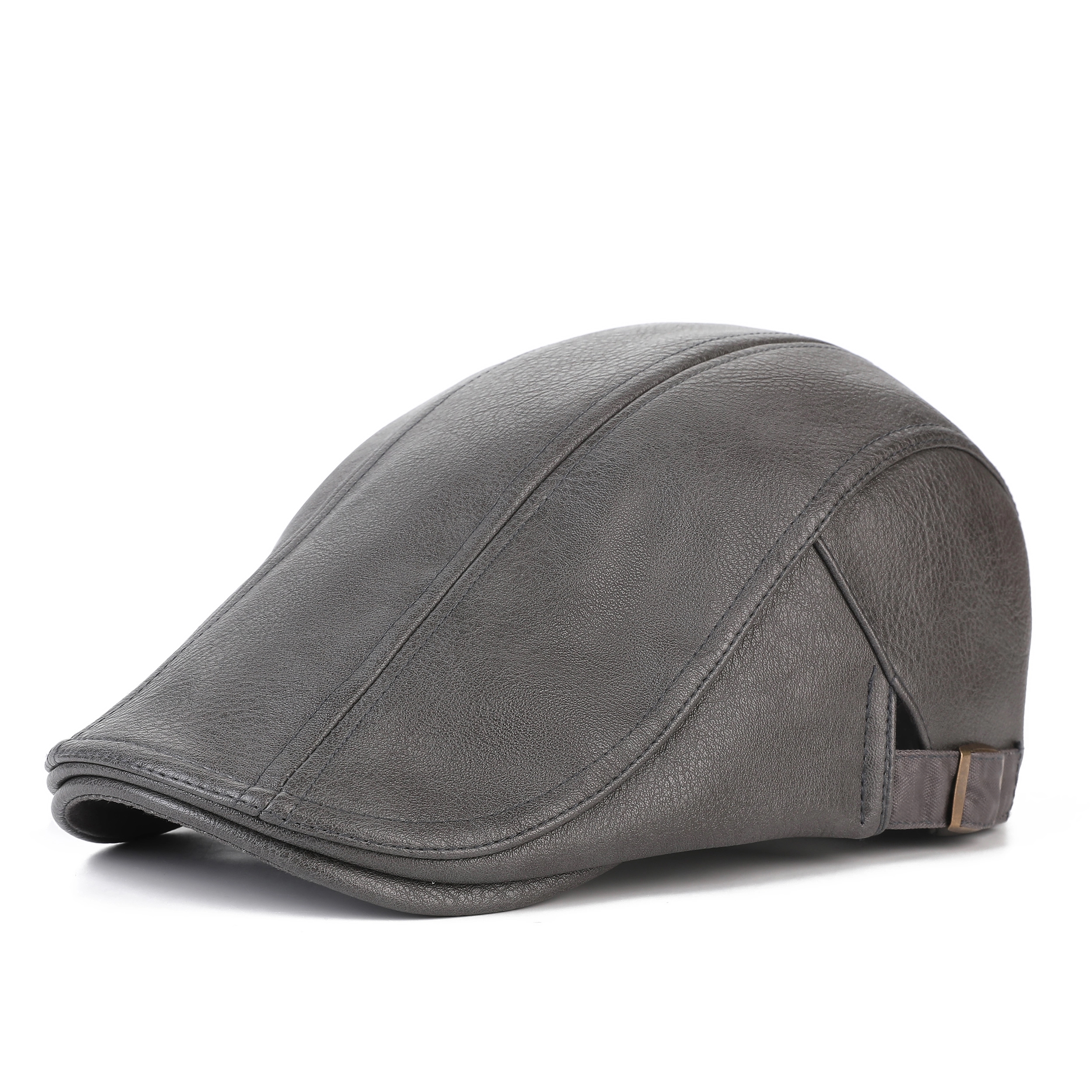 Leather Peaked Cap - Image 4