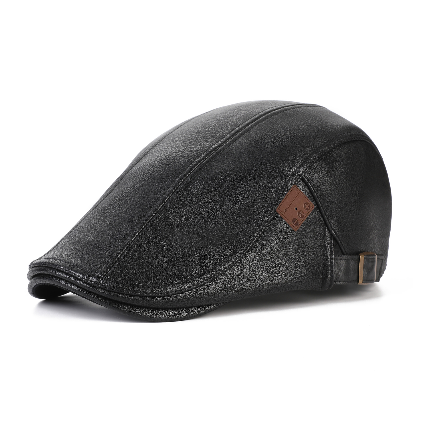 Leather Peaked Cap