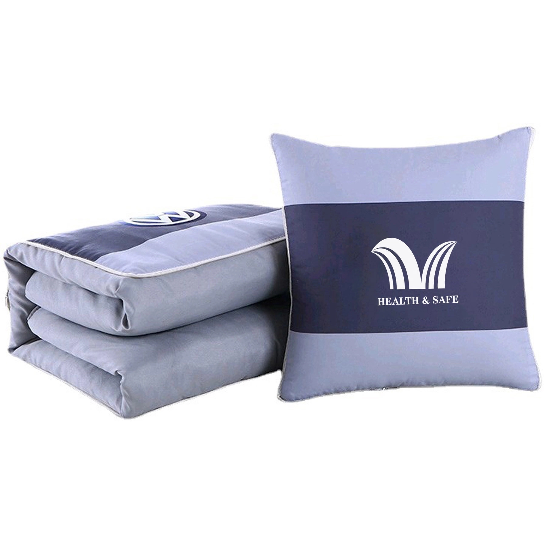 2-in-1 Soft Travel Blanket Throw Pillow