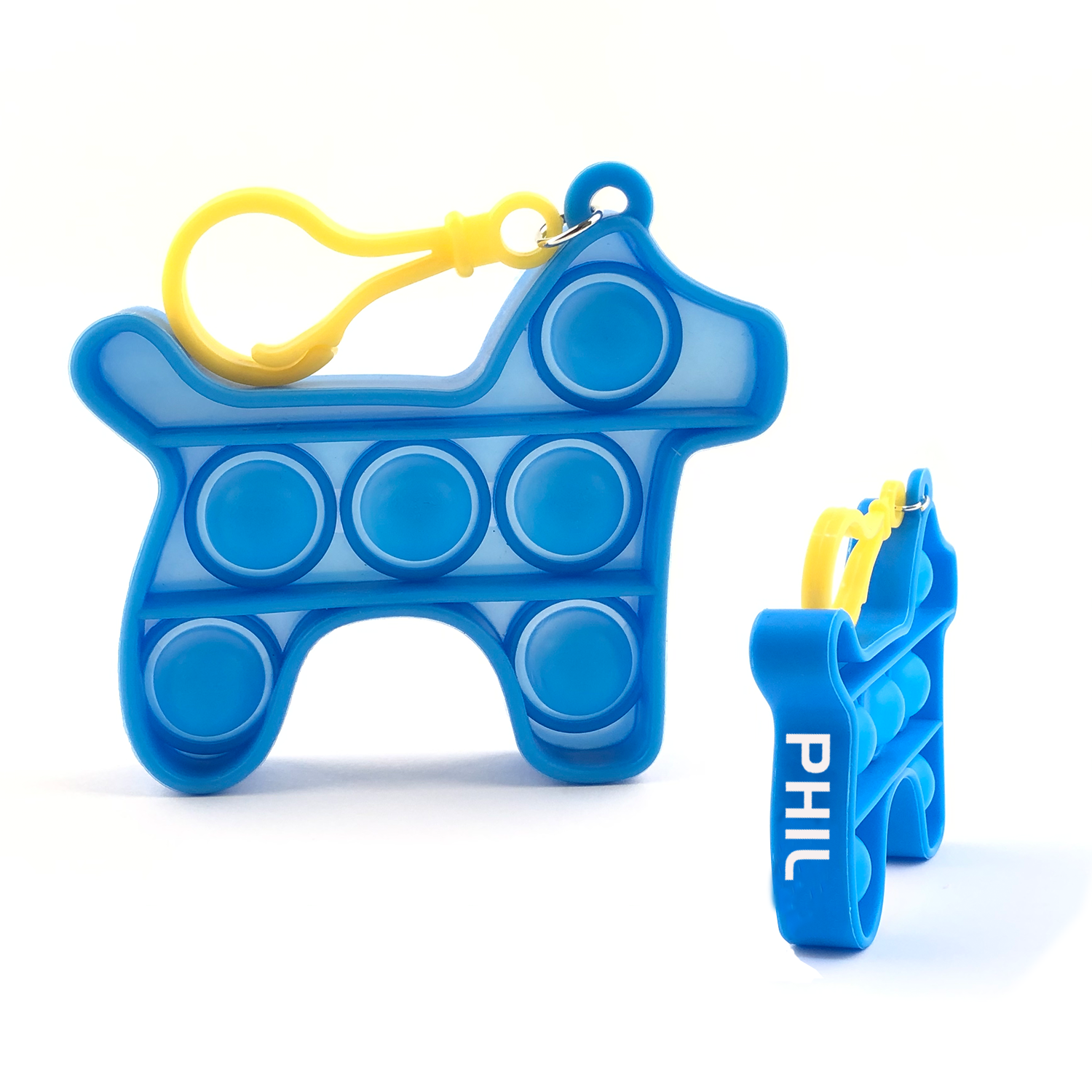 Dog Shaped Push Bubble Fidget Sensory Toy With Buckle