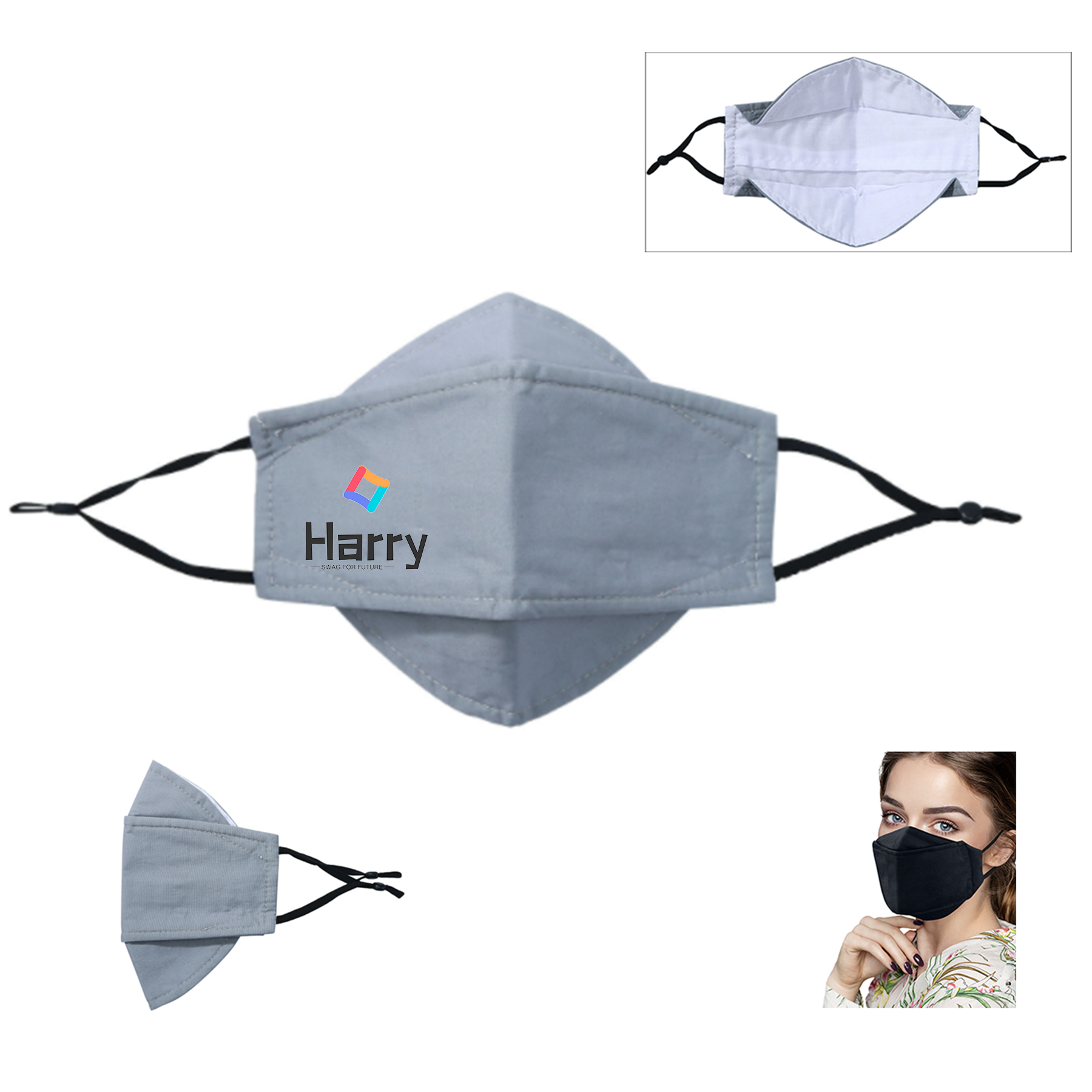 3 Ply Reusable Cotton Face Masks