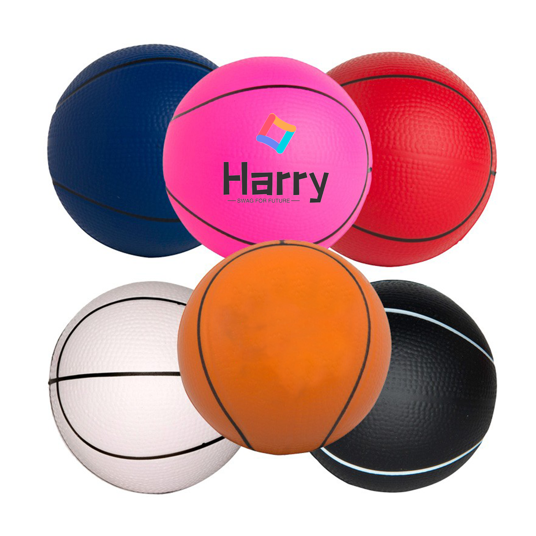 2.5" Basketball Stress Reliever