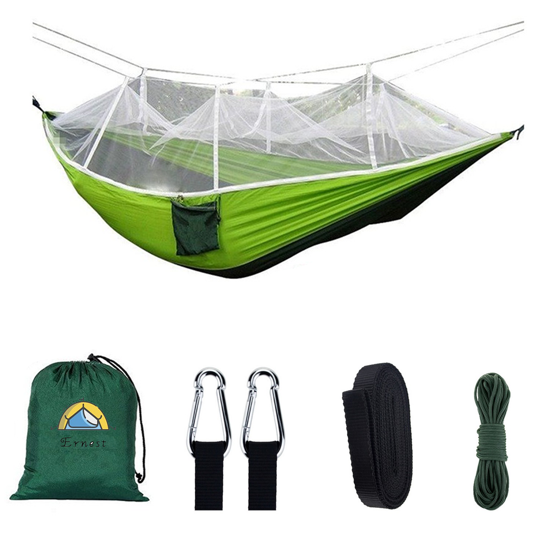 Outdoor portable camping mosquito net hammock