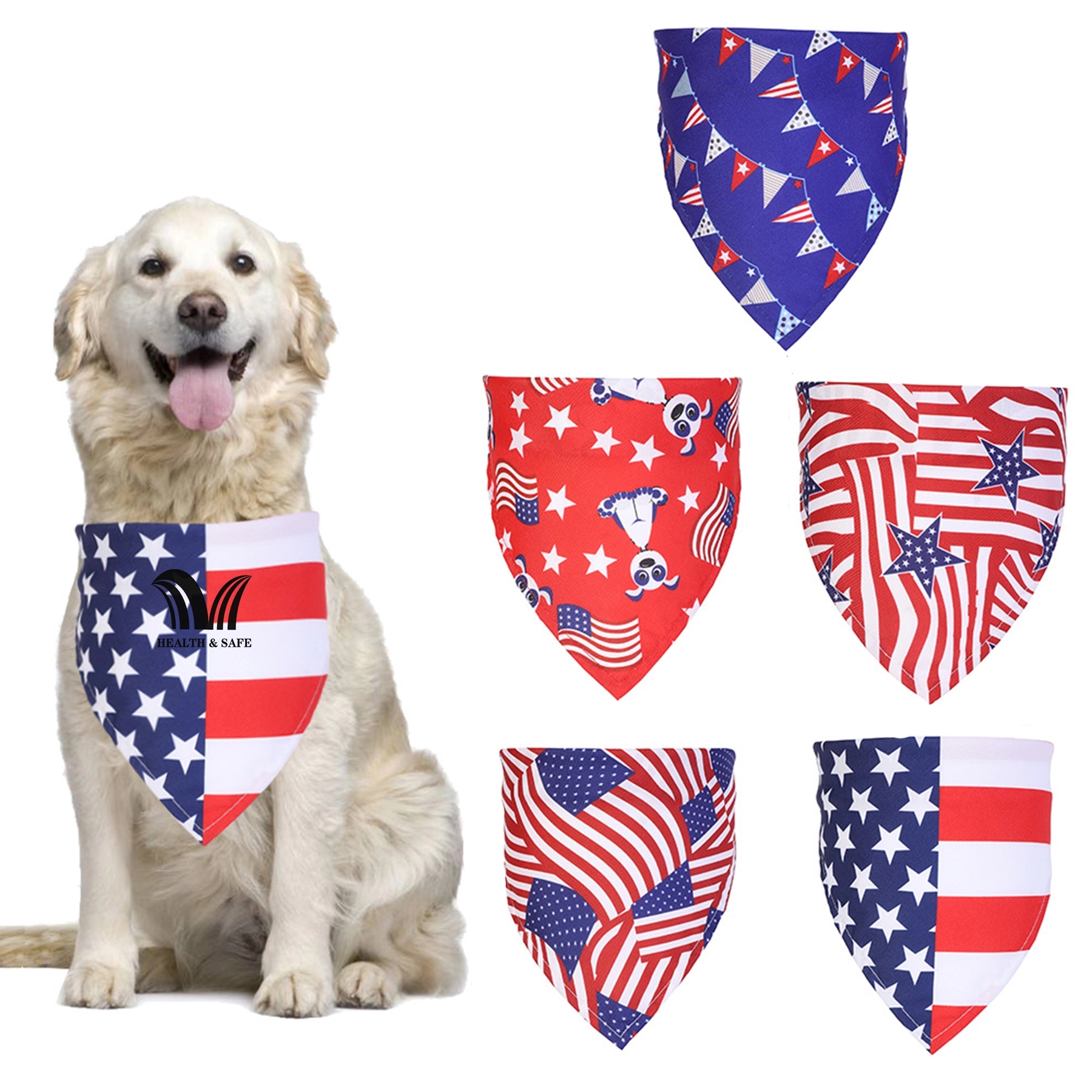 Dog Bandana Square Cat Scarfs Puppy Accessories Aring Pet