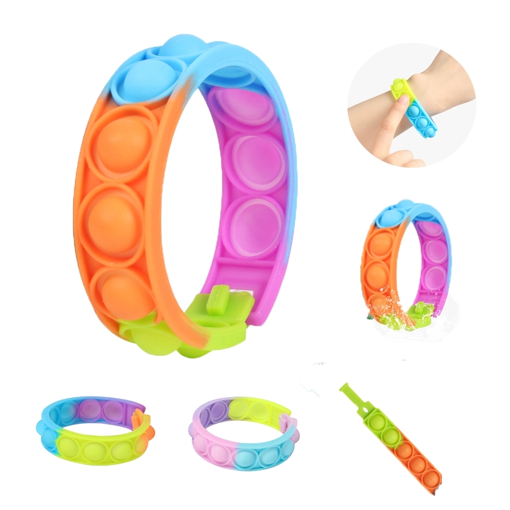 multicolor Push Pop Bubble Sensory Fidget Wristband