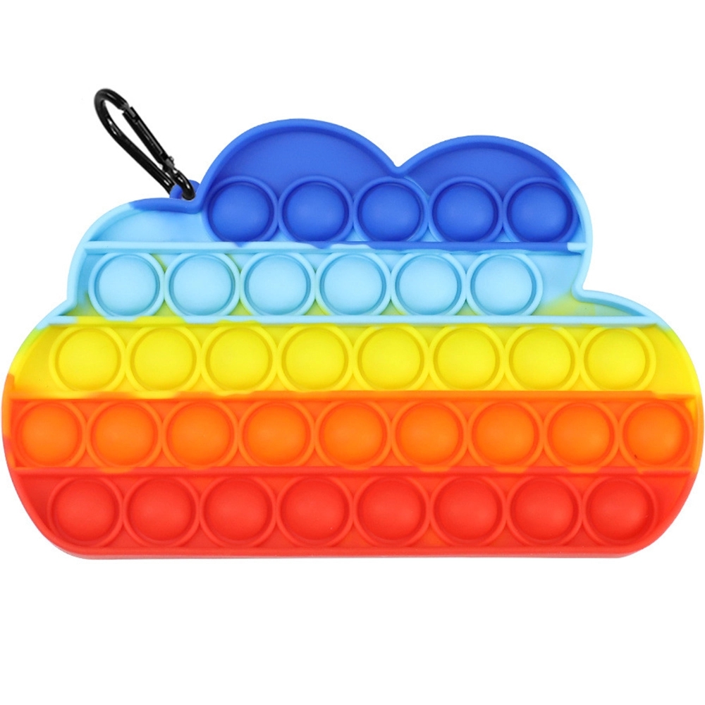 Rainbow clouds Push Pop Bubble Sensory Fidget Toys
