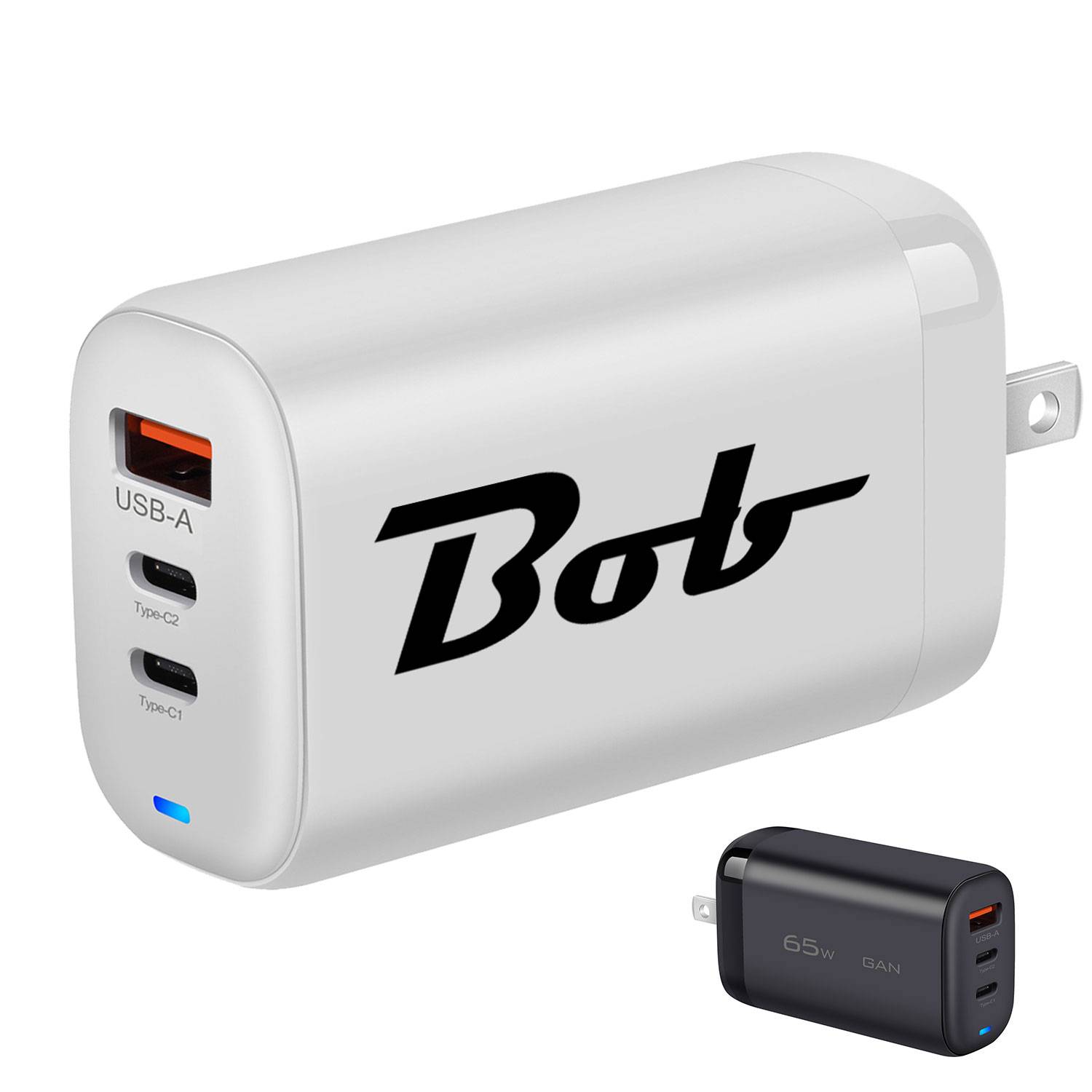 65W 3-Port GaN Charger Foldable Fast Charging