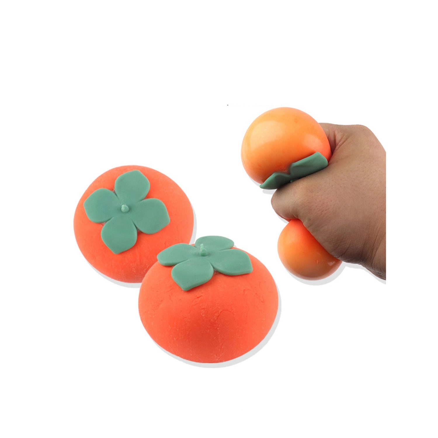 Silicone Squeeze Toys Stress Relief Persimmon