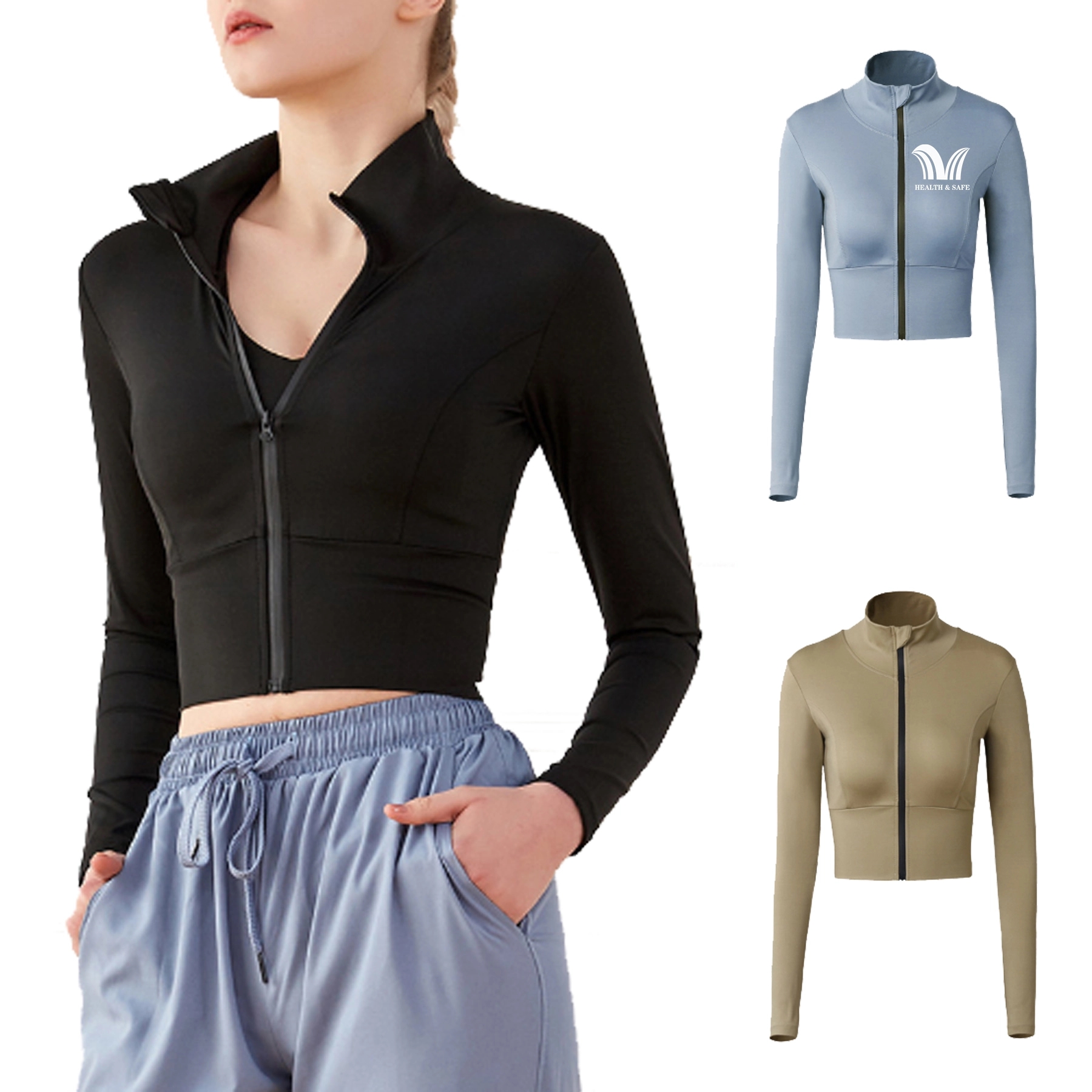 Long Sleeve Yoga Workout Tops