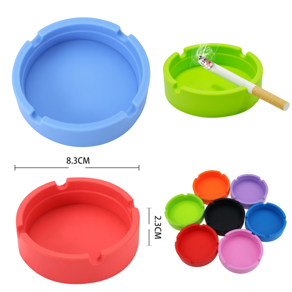 Silicone Round Ashtray